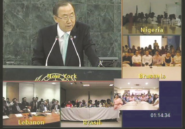 KISS Represents Asia in Live Discussion with UN Secretary-General