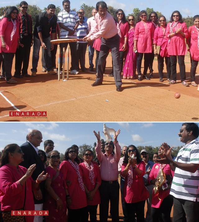 The Inter-collegiate T20 cricket tournament was inaugurated today by Mr.Vasu, MLA
