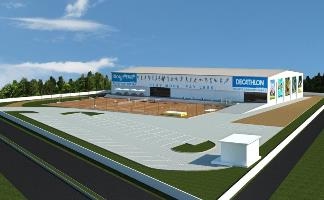 View of the Decathlon store on Sarjapur road