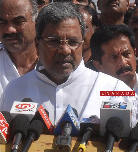 Karnataka CM Siddaramaiah , reacting to media about defeat of Congress in the  four states