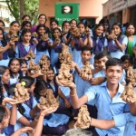 Clay Ganesha idol making workshop by Art of Giving. eNarada Phot