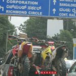 Racing Bikes being taken on suv in Bengaluru. 10-7-17. eNarada P